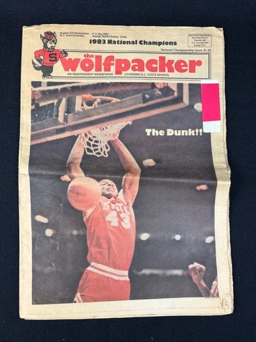 1983 The Wolfpacker NC State Wolfpack NCAA Basketball Champions Newspaper RARE