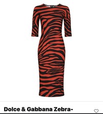 Dolce & Gabbana Zebra Midi Dress
