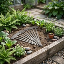 Lot de 10 marqueurs de jardin en acier inoxydable pour plantes d'extérieur 20 c