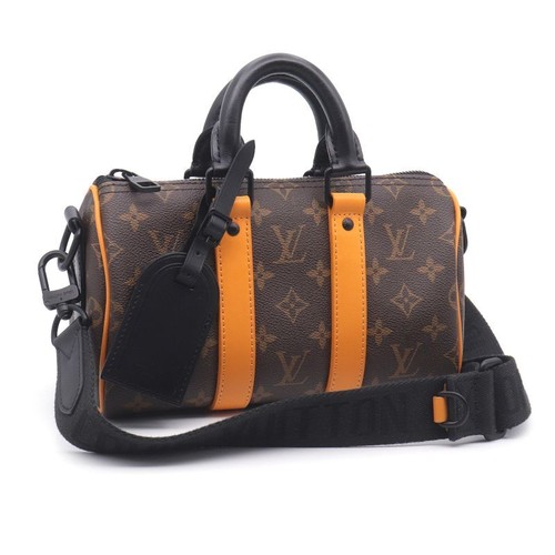 Louis Vuitton Keepall Bandouliere 25 M46687 Monogram Macassar Mini Boston Bag 25