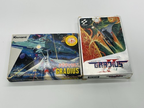 Gradius I & II Set Famicom Japan Tested - Gradius Complete / Gradius II Box Only - Picture 2 of 17