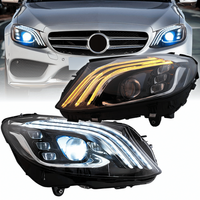 Full LED Scheinwerfer Set Schwarz FüR Mercedes C-Klasse W205 2014–2021 + TFL