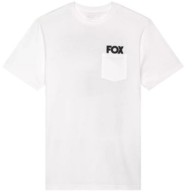 Fox Racing Big F Premium Mens Short Sleeve T-Shirt Optic White MD
