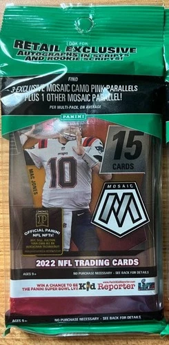 2022 Panini Mosaic NFL Football Cello Fat Pack - QTY Avail - Brock Purdy RC? 🔥