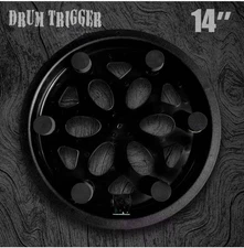 14” 6 Trigger Electronic Plate Tray w Rim Zone for Roland Alesis Acoustic Drum