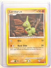 Larvitar 63/100 Stormfront (2008) Common 50 HP English + Free Pitch Black Card