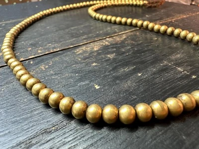 Brin de perles entretoise en cuivre fait main au Népal, 5 mm x 5,5 mm, 22-23 ... - Photo 1/4