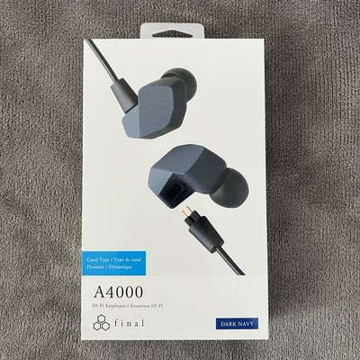 Final A4000 Wired In-Ear Headphones Navy Blue