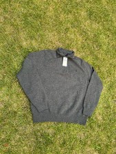 Polo Ralph Lauren Men's Quarter Zip Knit Pullover Sweater in Grey Heather
