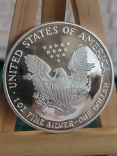 2006 W  1oz American Silver Eagle PROOF Coin with COA Genuine and very clean (3)