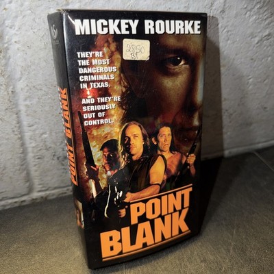 Point Blank VHS Rare Mickey Rourke Special Gloss Case