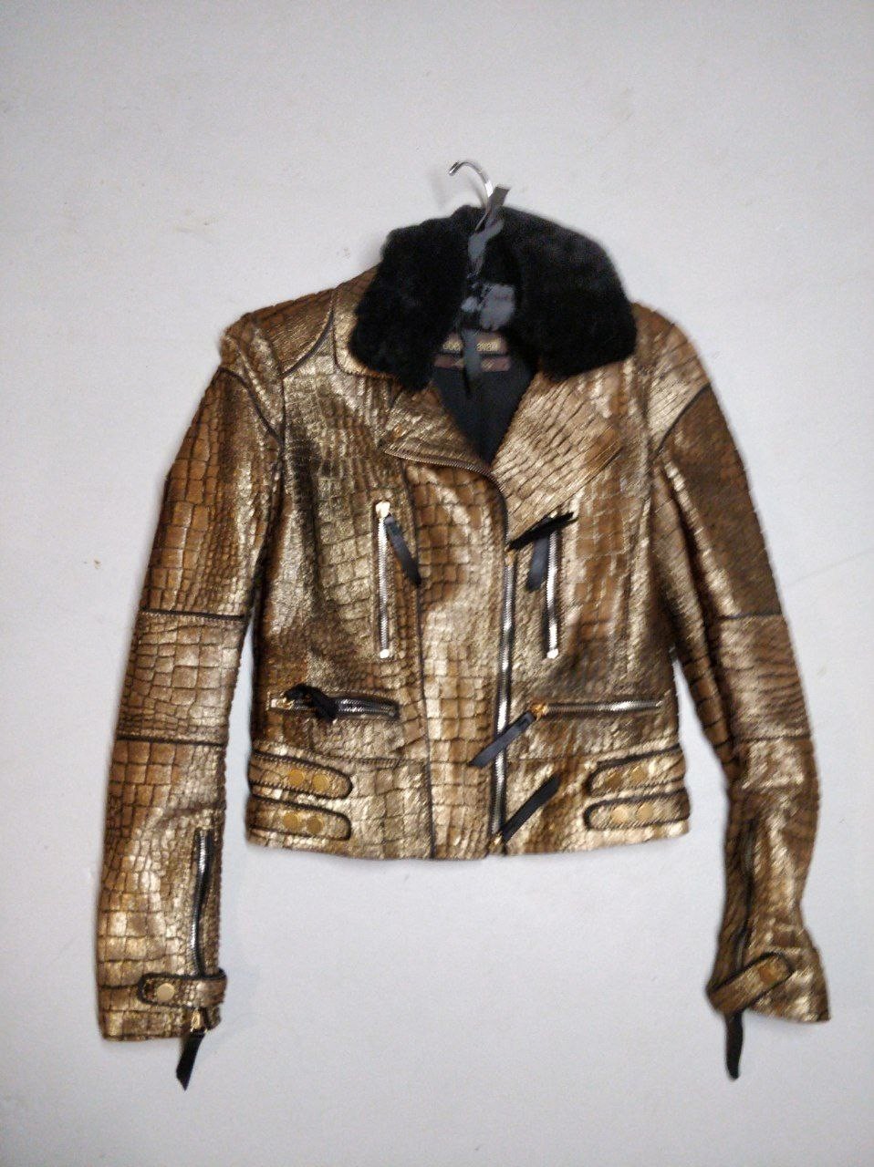 Roberto Cavalli Embellished Fur Python Leather si… - image 15