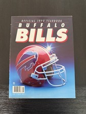 1990 Buffalo Bills Official Yearbook Program Vintage NFL Black Velvet Ad 