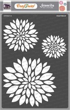 CrafTreat Reusable Flower Stencils for Painting on Wood, Canvas, Paper, A4