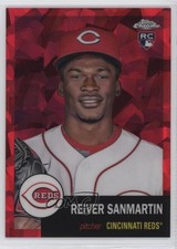 2022 Chrome Platinum Anniversary Red Atomic Refractor /100 Reiver Sanmartin 0xq4