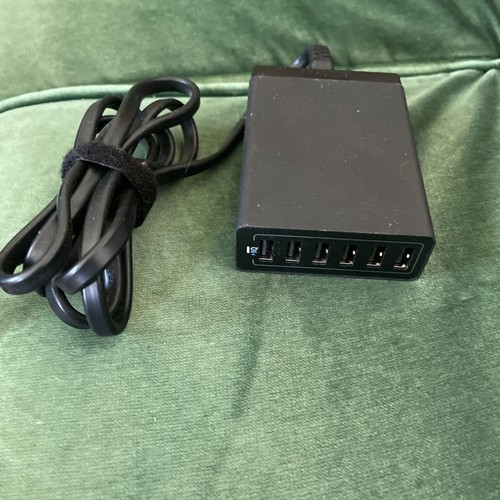 Anker PowerPort 6 Model A2123 Desktop 6 Port USB Ladegerät - Schwarz
