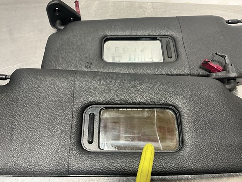 07-13 BMW E92 M3 328 335 Coupe Driver Passenger Side Sun Visors Vinyl Black OEM - Picture 9 of 9