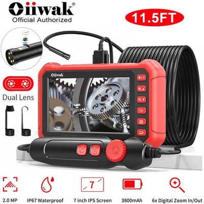 7inch 8mm Industrial Endoscope Borescope Inspection Semi-Rigid Borescope Camera