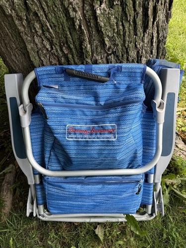 Tommy Bahama Lightweight Backpack Folding Beach Chair Blue - Picture 8 of 8