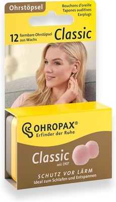 Ohropax Classic Earplugs - 12 Earplugs