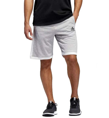 Adidas Men's Team Issue Lite Shorts, Gray/White Size Medium