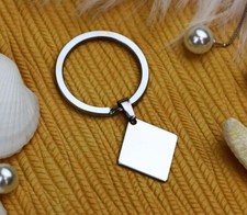 Personalized Custom Keychain Engrave Stainless Steel Message Customized Key Ring