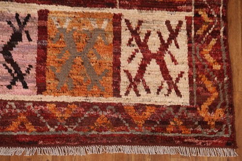 Geometric Plush Wool Berber Moroccan Oriental Area Rug 7x10 Living Room Carpet - Picture 7 of 19