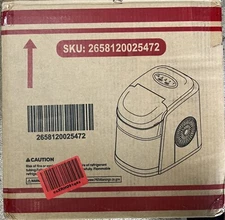 Ice Maker Machine for Countertop, Self-Cleaning Function, 26Lbs/24H Portable Ice