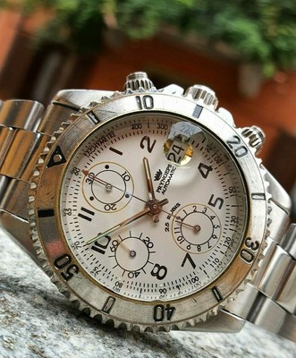 CHRONOGRAPH PRYNGEPS CR766 OROLOGI SANGUE BLU DAYTONA STYLE OVERSIZE | eBay