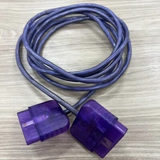 Sony PS2 PlayStation  game controller extension 6ft plug meter cable Purple EUC