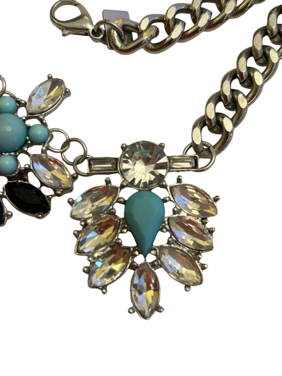 American Eagle Statement Necklace With Crystal & … - image 3