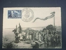 FRANCE CARTE POSTALE YVERT 816 CHATEAUBRIAND VIEUX ST MALO 18F SAINT MALO 1948