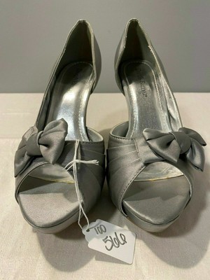 david's bridal silver shoes