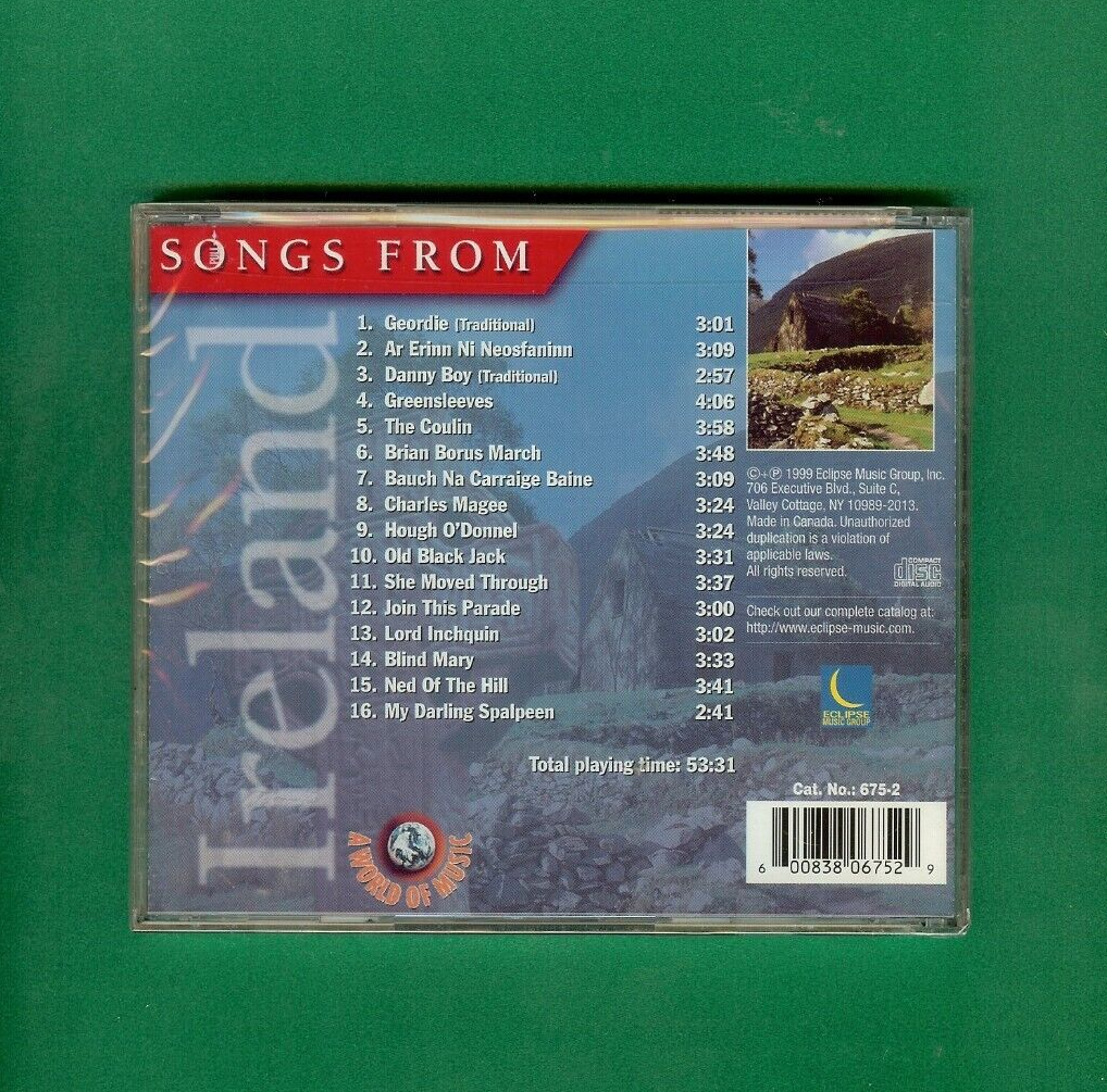 Songs from Ireland - Various Artists - CD - NEW - SEALED - FREE