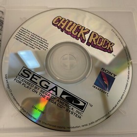 Chuck Rock (Sega CD, 1992) Game Disc Only Loose Tested