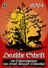 Kalendarz - Deutsche Schrift 2024 - Kalendarz nożycowy - Potuczek-Lindenthal