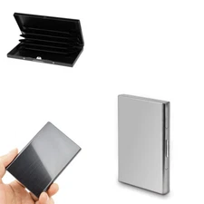 Credit Card ID Holder Slim Money Travel Wallet Men Stainless Steel RFID Blocking