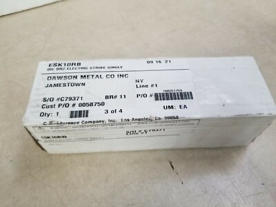 CRL ESK10RB Oil Rubbed Bronze Electric Strike Keeper, Single Doors, Fail Secure