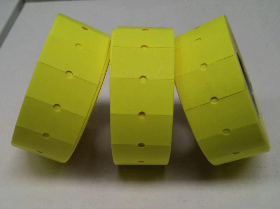 HCR SYSTEMS Lynx Lite DBH6 - 50,000 Flo Yellow Permanent Price Gun Labels - CT1 22 x 12mm