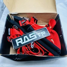 RED 4 Point 3" Racing Style Harness Belt 4PT Camlock Quick Release 