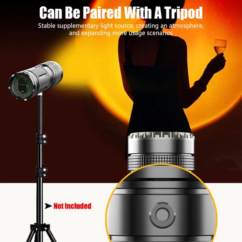 Multi-color 4 LED Photography Ambient Flashlight Zoomable Photo Video Fill Light - Picture 7 of 17