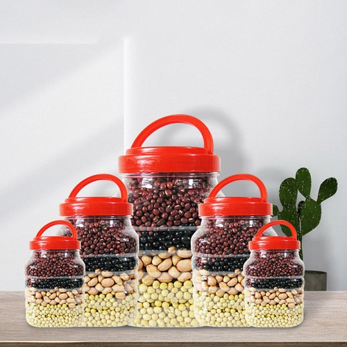 2PCS Empty Kitchen Food Storage Jar Nut Storage Jar Jam Storage Jar - Picture 3 of 12