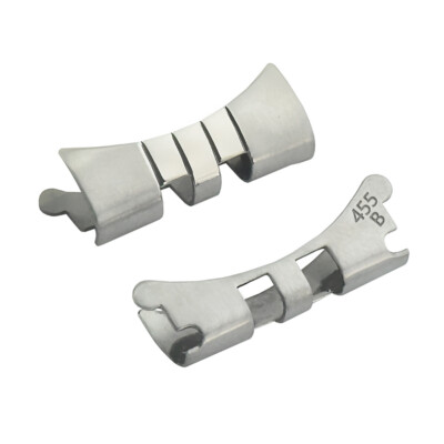 2 END PIECE LINK FOR JUBILEE WATCH BAND 34MM ROLEX MENS DATE 19MM STAINLESS STEE
