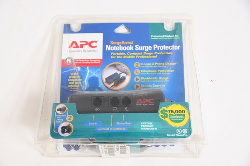 APC PNotePro3 Surge Arrest Notebook Pro Surge Protector 3 Prong New in Package - Afbeelding 1 van 4