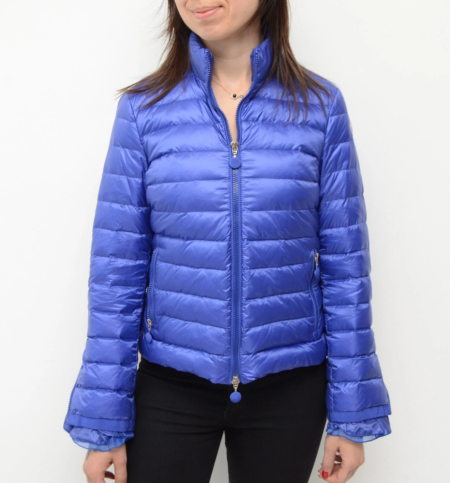 Raro piumino Moncler ''Haru'' trapuntato blu taglia 1 ~S