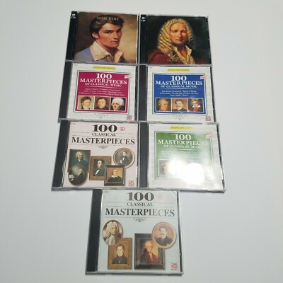 Time Life 100 Masterpieces Of Classical Music Mixed Lot of 7 VIVALDI SCHUBERT