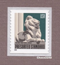 Scott #3447 Lion Statue Presorted 10c (Non-Denom Coil Single) 2000 Mint NH
