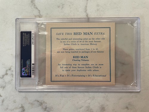 1954 Red Man Tobacco T129 Indian Chiefs Big Chief PSA 5 EX #23 - Picture 2 of 2