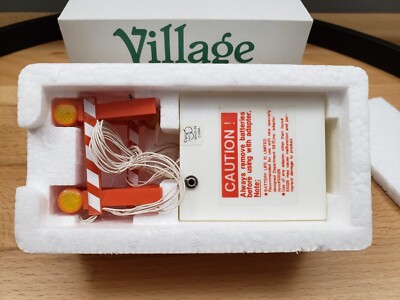 Department 56 Village Construction Lights Set of 2 Battery Operated Tested