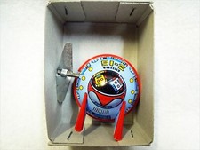Space Patrol UFO Friction Spring Type with Box Tin Toy Antique Vintage JAPAN